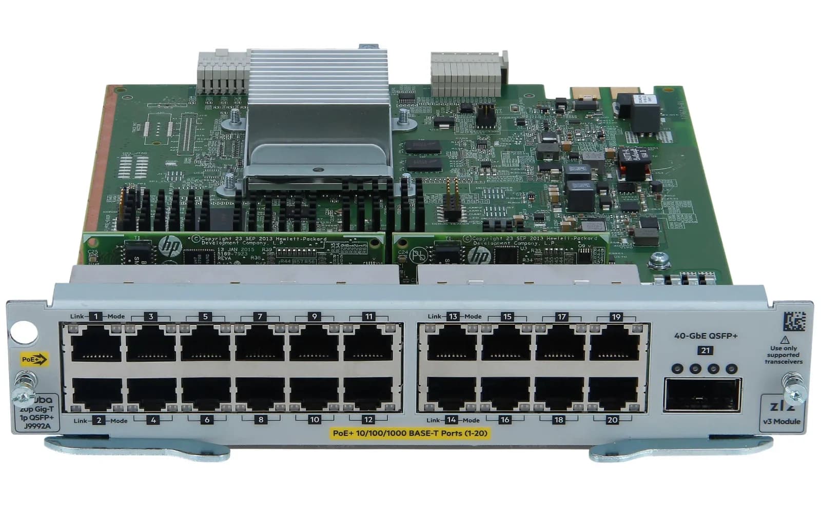HPE HP 20p PoE+ / 1p 40GbE QSFP+ v3 zl2 Mod (J9992A)