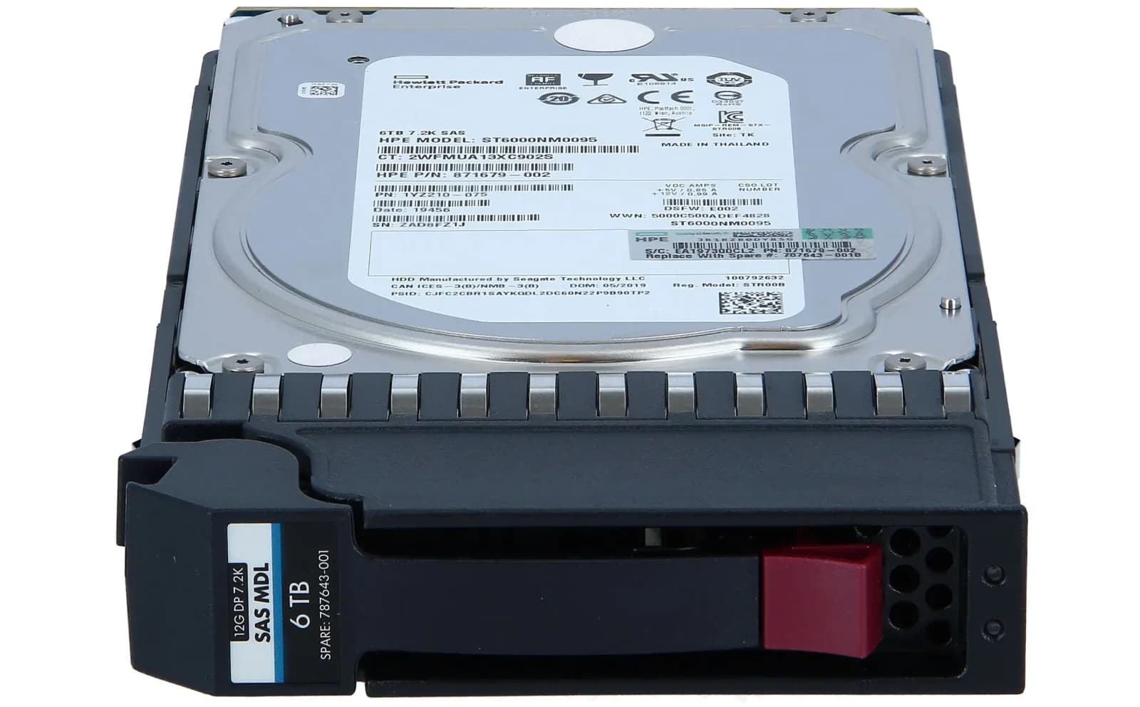 HPE Midline 3,5" SAS 6.000 GB, sərt disk, 7.200 rpm, Intern (J9F43A)