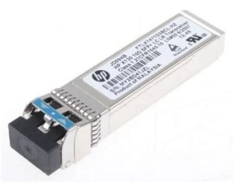 HPE X120, SFP (mini-GBIC) transceiver module, GigE, 1000Base-LX, LC single-mode, 10 km, 1310 nm, HPE uyğun (JD119B-C)