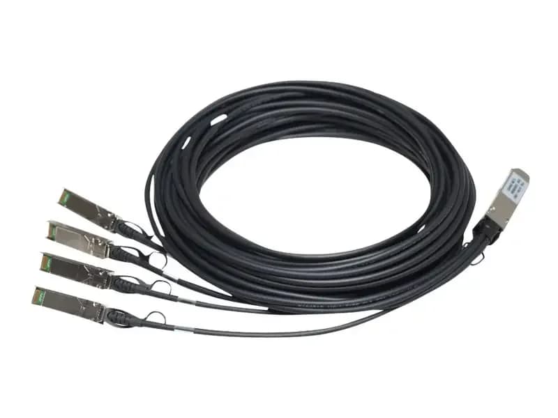 HPE X240 40G QSFP+ to 4x10G SFP+ 3m Direct Attach Copper Splitter Cable (JG330A)