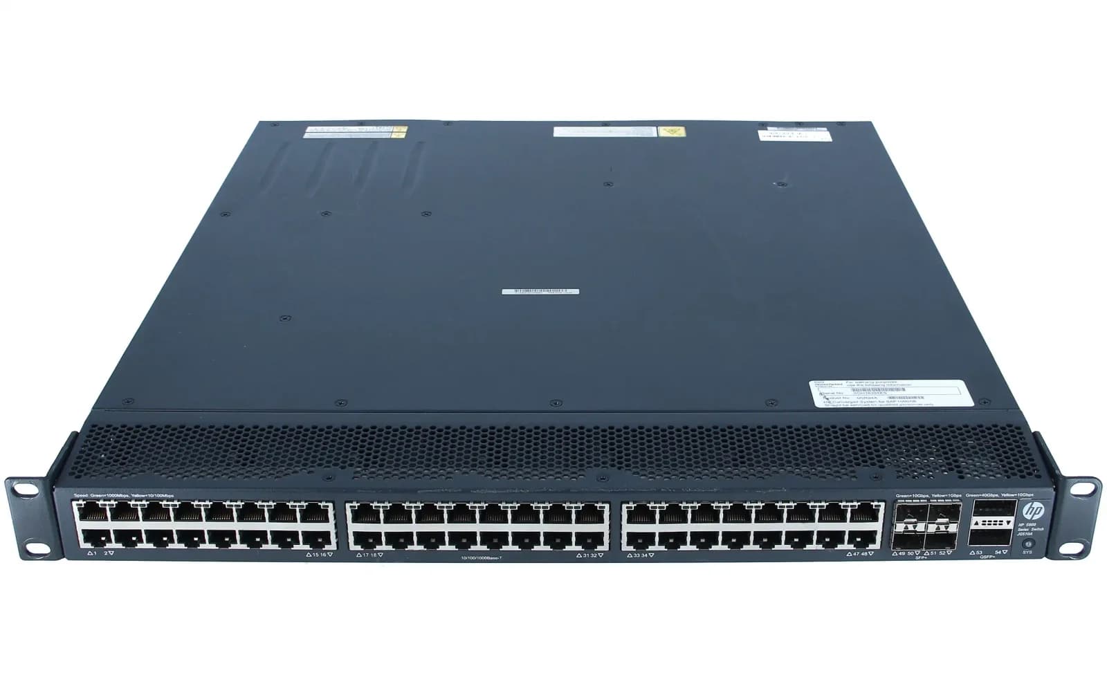 HPE 5900AF-48G-4XG-2QSFP+ Switch, Switch, Glasfaser (LWL) 1.000 Mbps, 16-Port 1U, USB 2.0 rack модуль (JG510A)