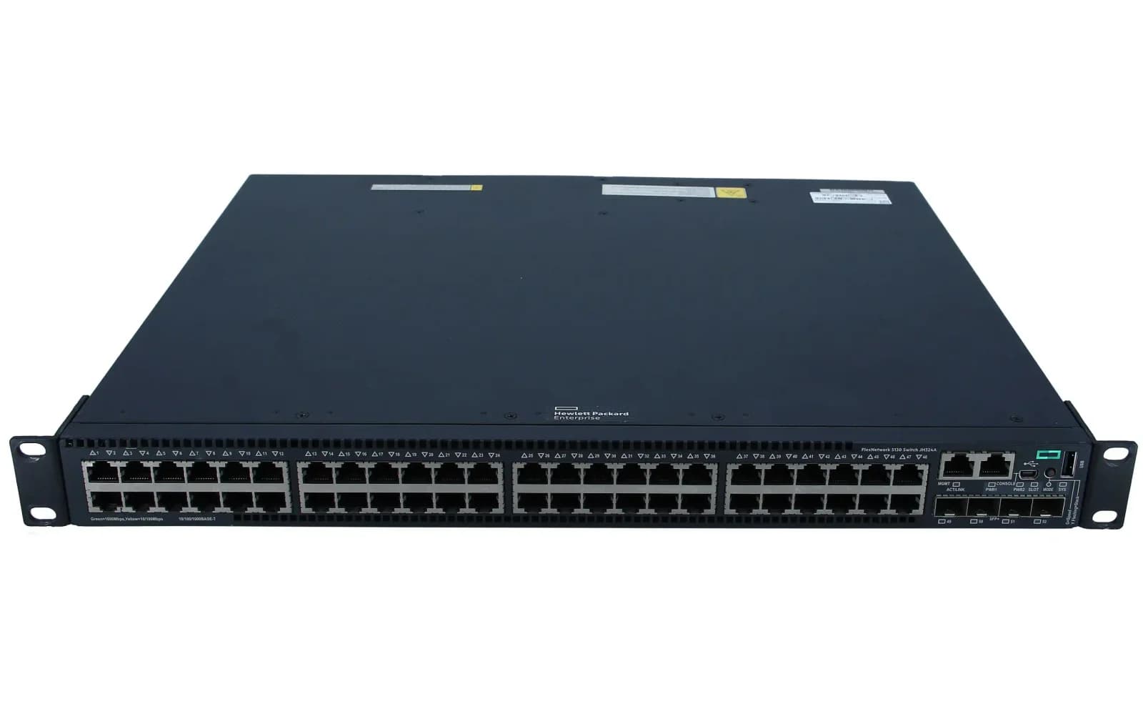 HPE 5130 48G 4SFP+ 1-slot HI Switch gemanaged L3 Gigabit Ethernet (10/100/1000) 1U Schwarz (JH324A)