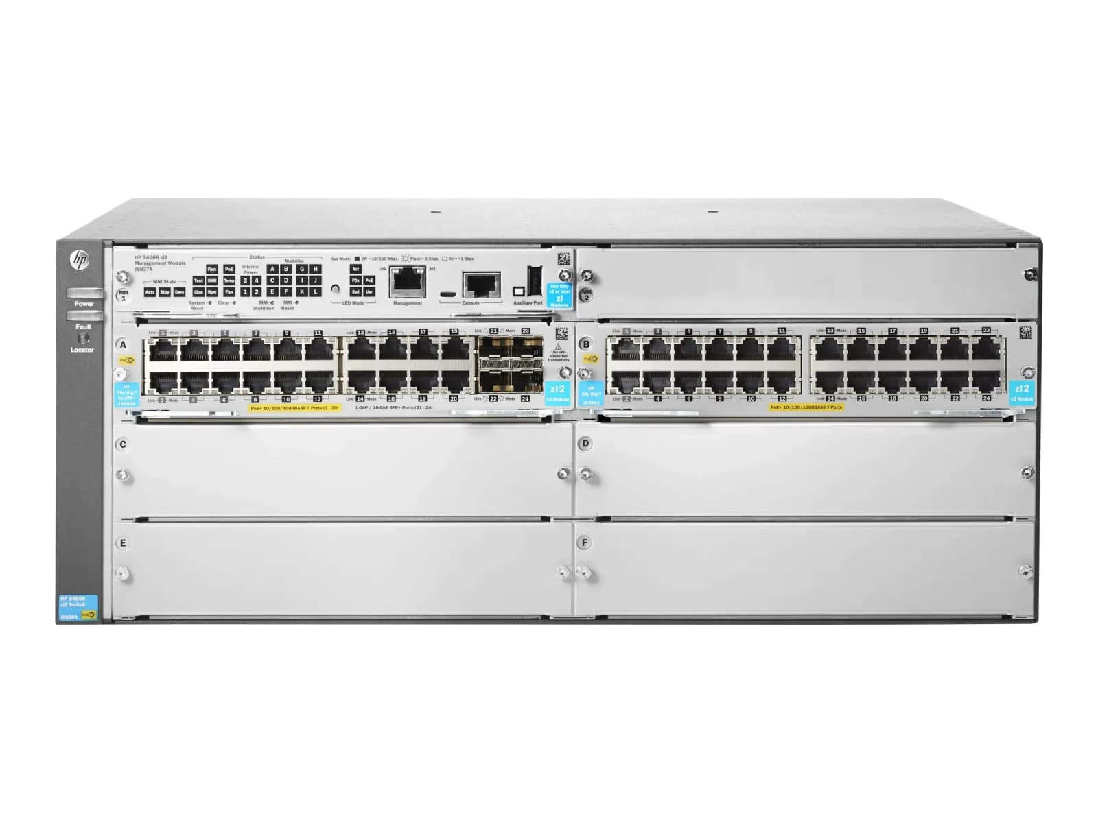 HPE Aruba 5406R 44GT PoE+/4SFP+ v3 zl2 Swch (JL003A)