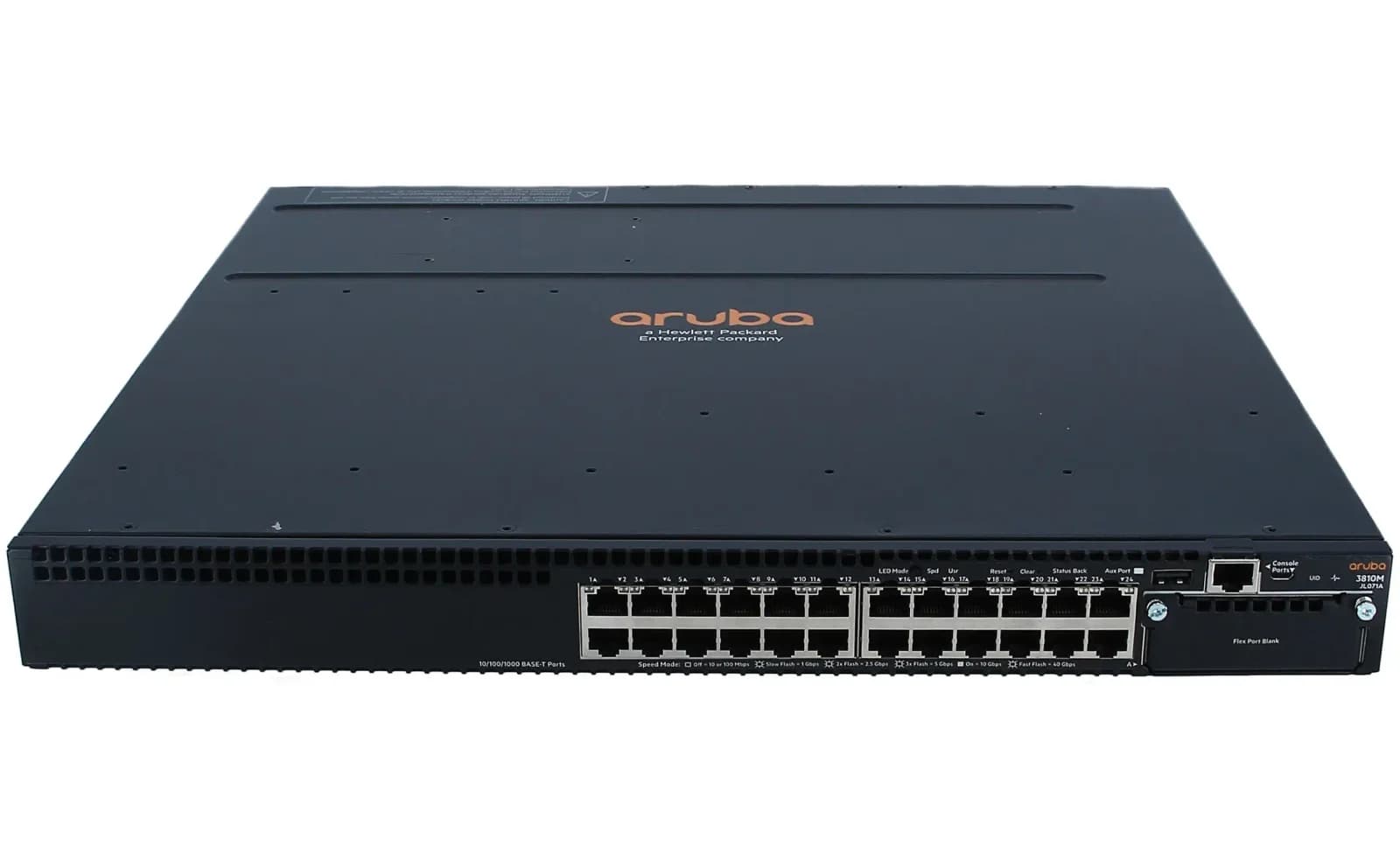 HPE Aruba 3810M 24G 1-slot Switch, Switch, 1.000 Mbps, 24-Port 1U, rack модуль (JL071A)