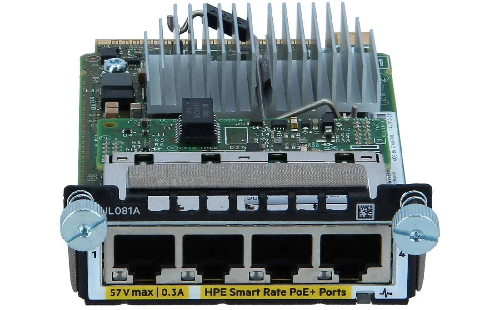 HPE Aruba 3810M/2930M 4 Smrt Rte PoE+ Module, Switch, 10.000 Mbps (JL081A)