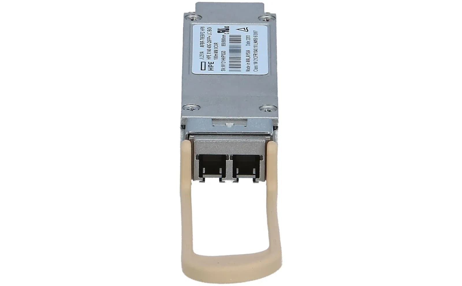 HPE X140, QSFP+ transceiver module, 40 Gigabit LAN, 40GBASE-BiDi, LC single-mode, 100 m, 850/900 nm (JL251A)