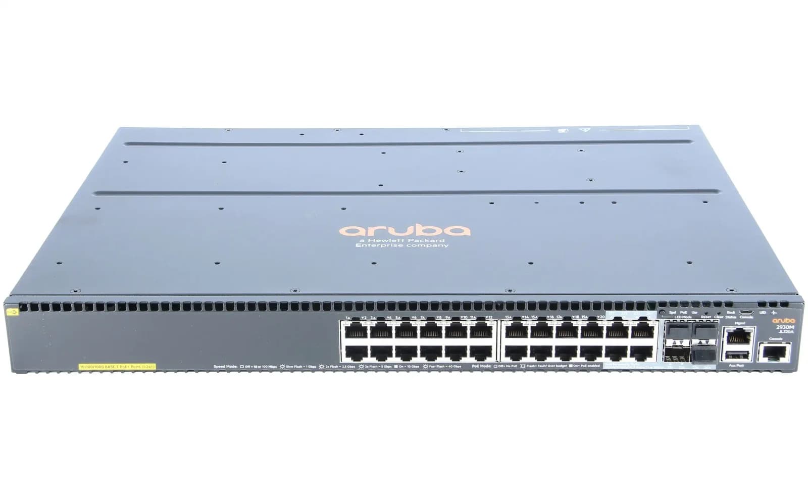 HPE Aruba 2930M 24G PoE+ with 1-slot Switch, Switch, Power over Ethernet (JL320A)