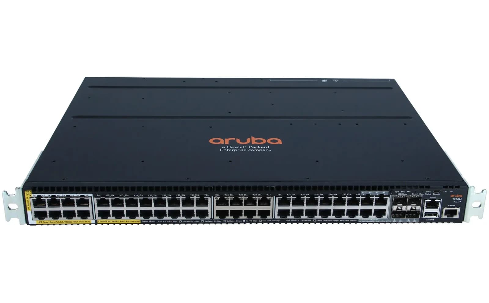 HPE Aruba 2930M 48G PoE+ 1-slot Switch, Switch, Power over Ethernet (JL322A)
