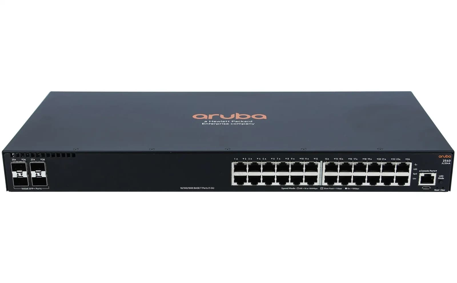 HPE Aruba 2540 24G 4SFP+, Switch, 1.000 Mbps, 24-Port 1U, USB rack модуль (JL354A)