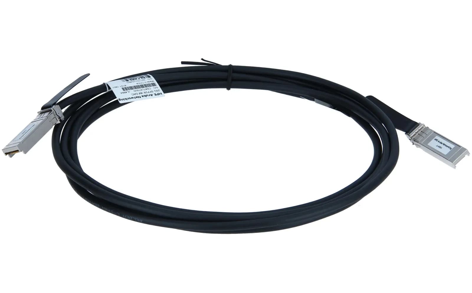 HPE Aruba Direct Attach Copper Cable, 25GBase direct attach cable, SFP28 to SFP28, 3 m (JL488A)