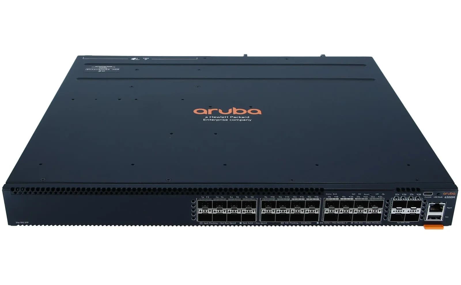 HP Aruba 6300M, Switch, L3, managed, 24 x 1 Gigabit / 10 Gigabit SFP+ + 4 x 1 Gigabit / 10 Gigabit / 25 Gigabit / 50 Gigabit SFP56 (Uplink (JL658A)