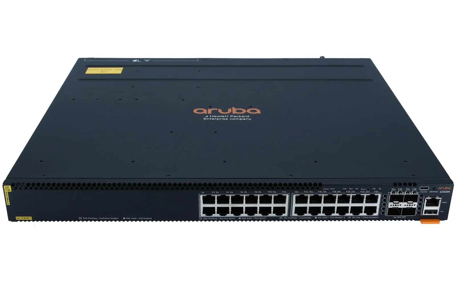 HPE Aruba 6300M, Switch, L3, managed, 24 x 10/100/1000 (PoE+) (JL662A)
