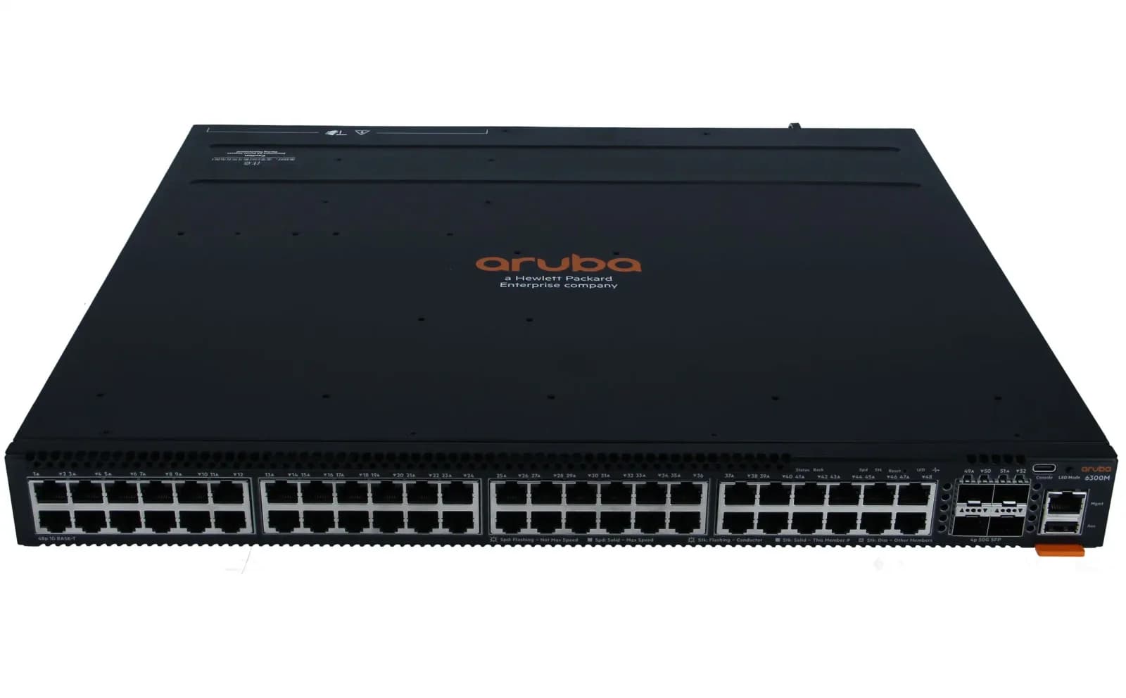 HPE Aruba Networking, Switch, 6300M, 48-port 1GbE, 4-port SFP56 (JL663A)