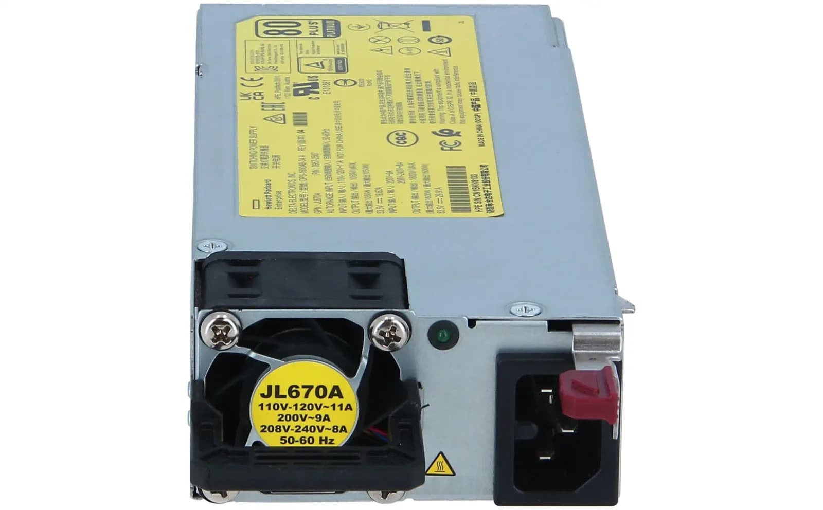 HPE Aruba X372, Power supply, hot-plug / redundant (plug-in module), AC 120/230 V, 1600 Watt (JL670A)