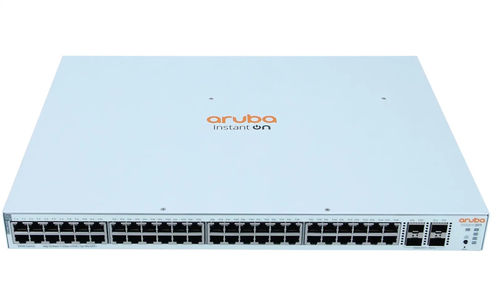 HPE Aruba Instant On 1930 Switch, L3, Managed, 48 x 10/100/1000 (PoE) + 4 x 1 Gigabit / 10 Gigabit SFP+, rack-mountable, PoE (370 W) (JL686B)