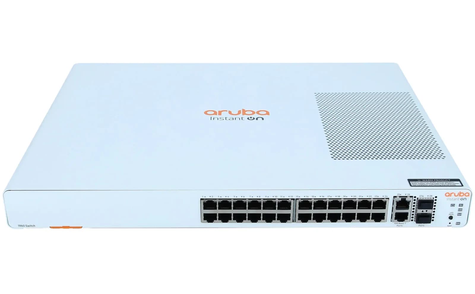 HPE Aruba Instant On 1960 24G 2XGT 2SFP+ Switch, Managed, 24 x 10/100/1000 + 2 x 10 Gigabit SFP+ + 2 x 100/1000/10GBase-T, rack-mountable, (JL806AABB)
