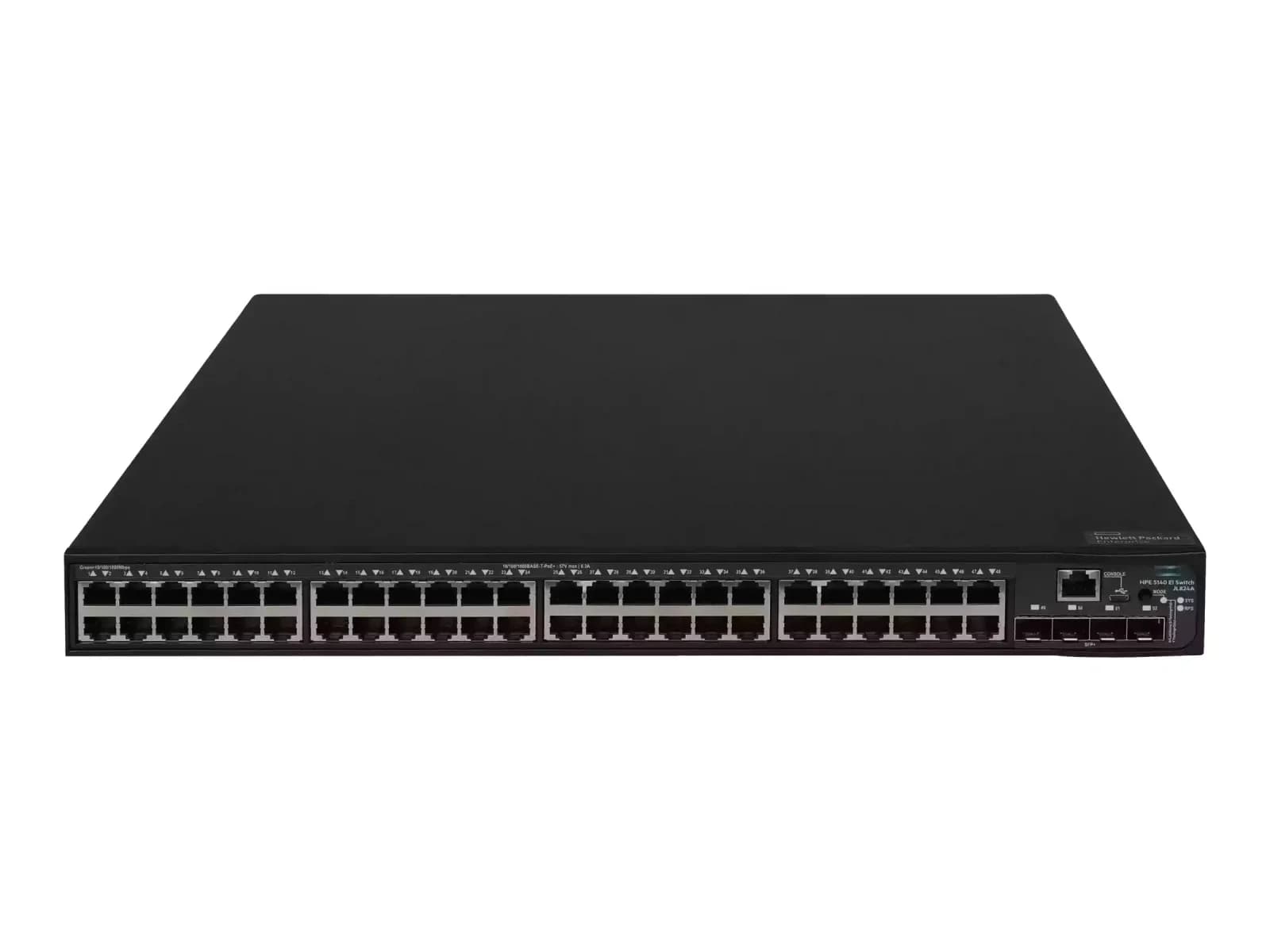 HPE FlexNetwork 5140 48G PoE+ 4SFP+ EI, Switch, L3, smart, 48 x 10/100/1000 (PoE+) + 4 x 10 Gigabit Ethernet / 1 Gigabit Ethernet SFP+, (JL824A)