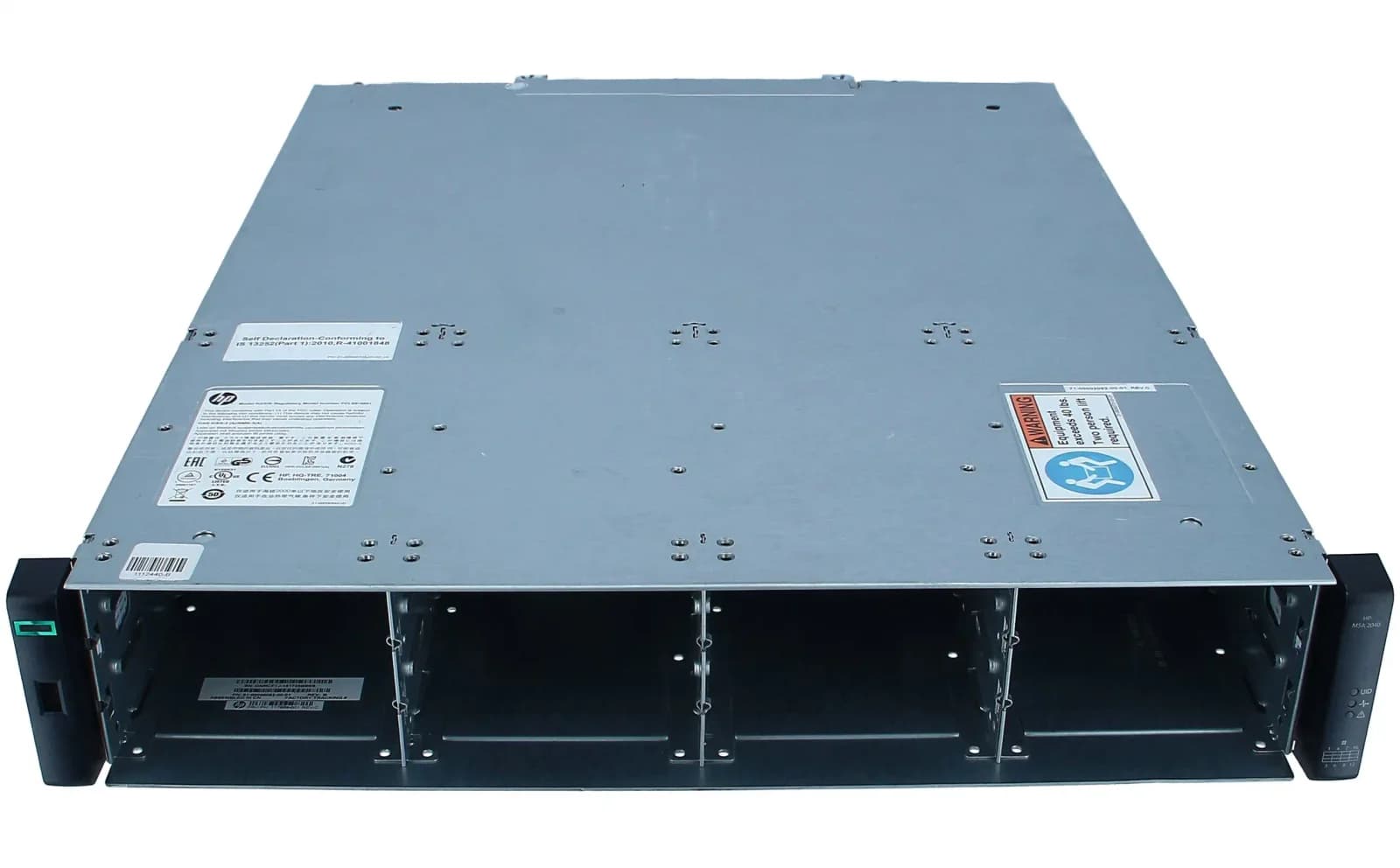 HPE Modular Smart Array 2040 SAS Dual Controller LFF Storage, disk massivi, 12 yuva (SAS-2) (K2R83A)