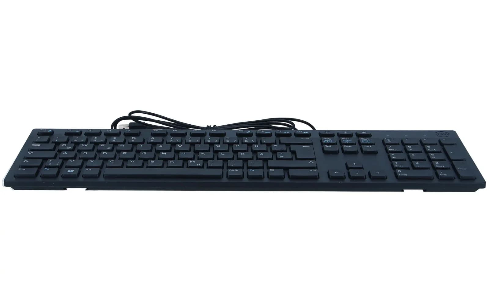 Dell KB216, Standard, Wired, USB, Black- Multimedia Keyboard KB216 (KB216-BK-GER)