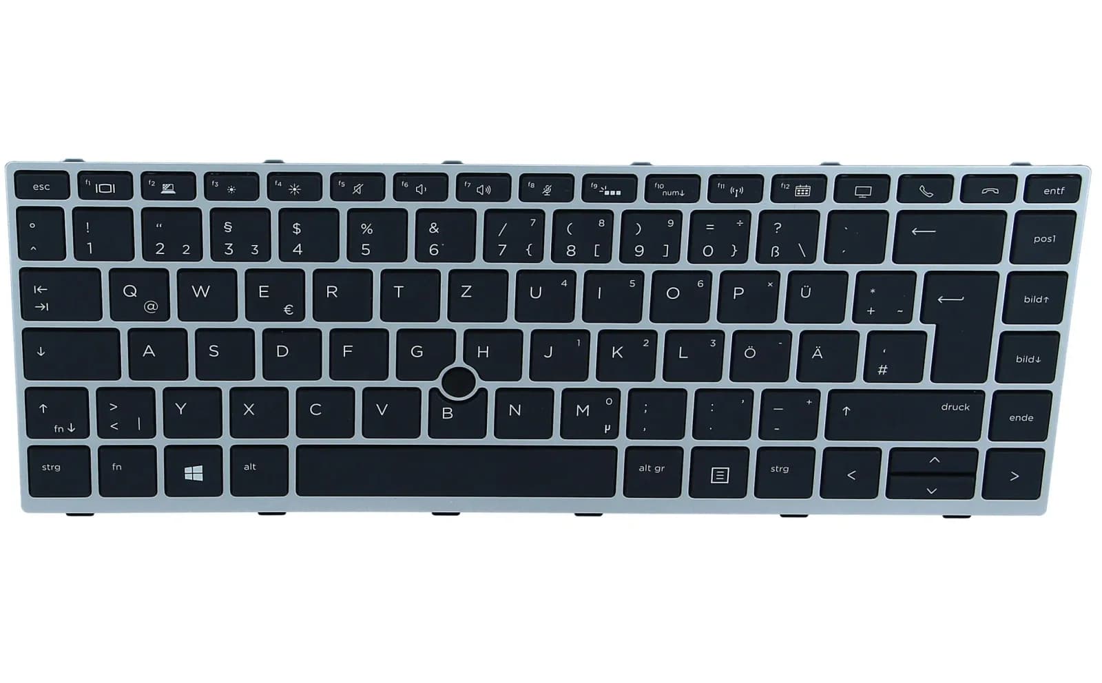 HP noutbuk üçün ehtiyat klaviatura, işıqlandırmalı, alman, EliteBook 745 G5 Notebook, 840 G5 Notebook, Mobile Thin Client mt44, mt45 üçün (L11308-041)
