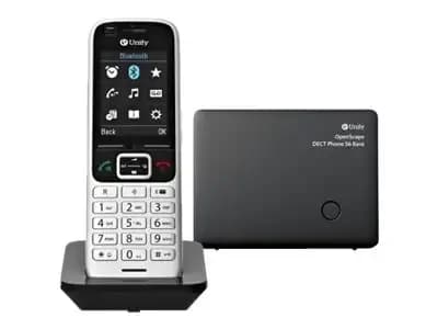 Unify OpenScape DECT Phone S6 Base, Wireless telefon, Bluetooth interfeysi и nömrə göstəricisi ilə, ECO DECT, Black (L30250-F600-C511)