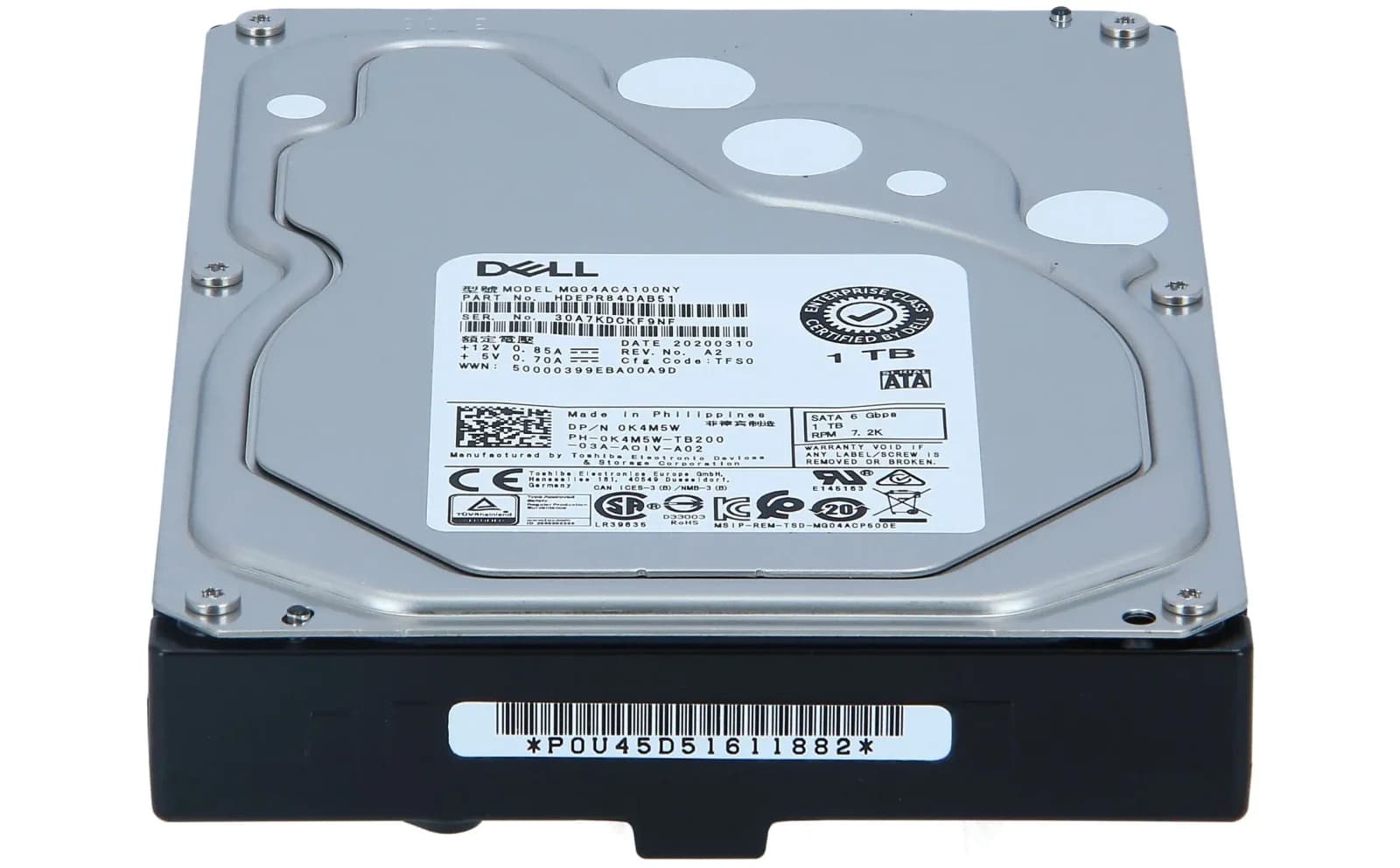 DELL 500GB 7.2K 3.5 INCH SATA HDD (M020F)