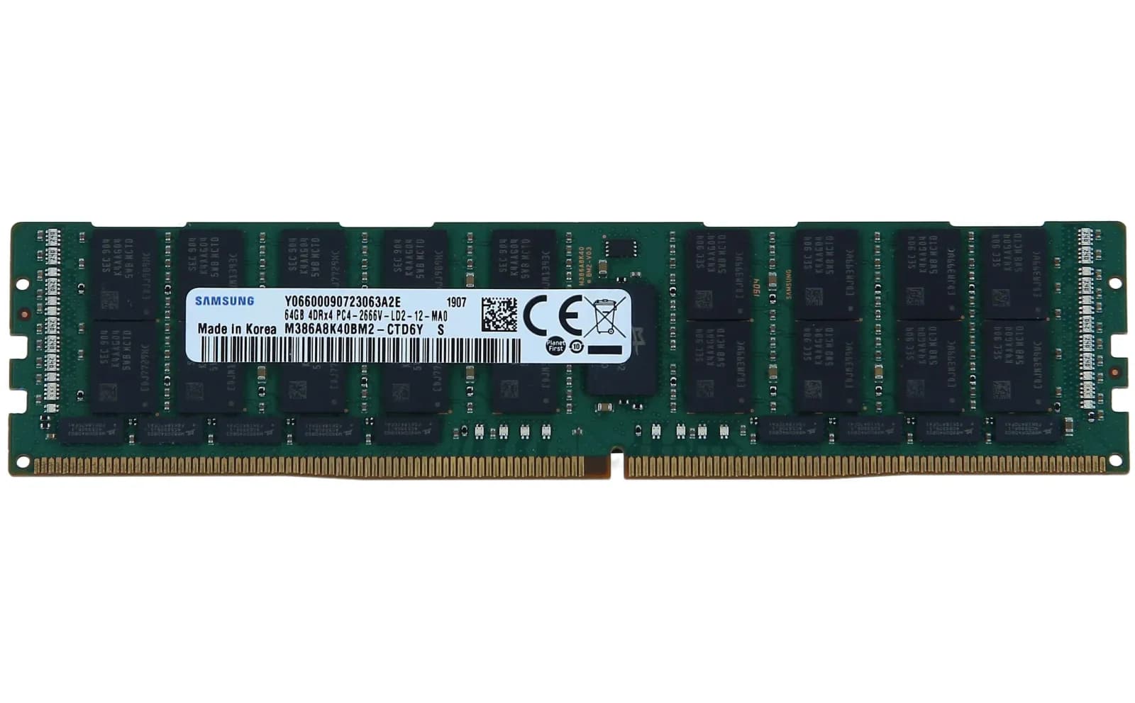 Samsung DDR4, 64 GB, LRDIMM 288-polig, 2666 MHz / PC4-21300 (M386A8K40BM2-CTD)
