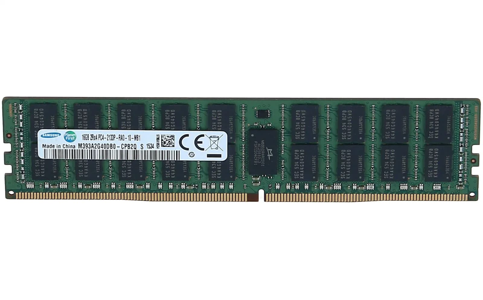 Samsung 16GB 2Rx4 PC4-2133P-R PC4-17000R DDR4 Registered Server-RAM Modul REG ECC, 16 GB, DDR4 (M393A2G40DB0-CPB2Q)