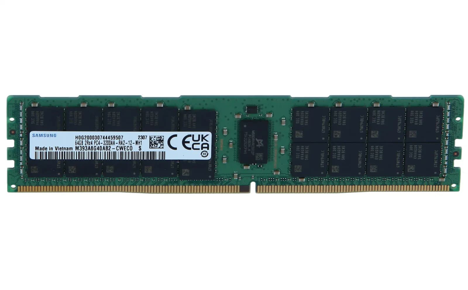 Samsung DDR4, module, 64 GB, DIMM 288-pin, 3200 MHz / PC4-25600 (M393A8G40AB2-CWE)