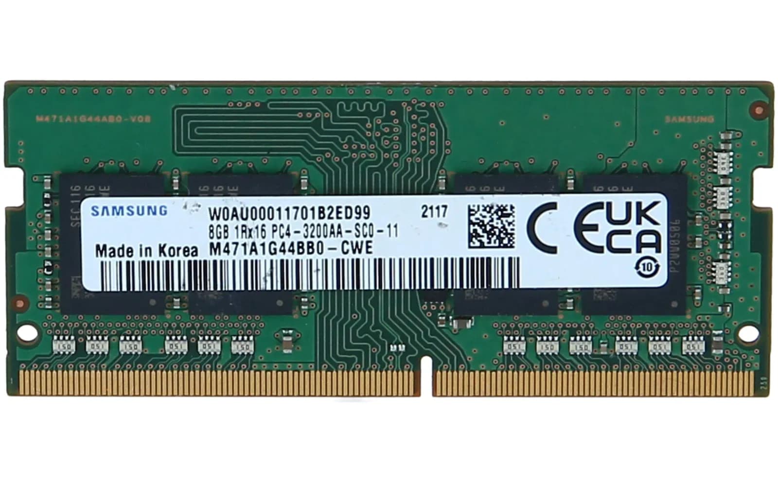 Samsung DDR4, module, 8 GB, DIMM 288-pin, 3200 MHz (M471A1G44BB0-CWE)