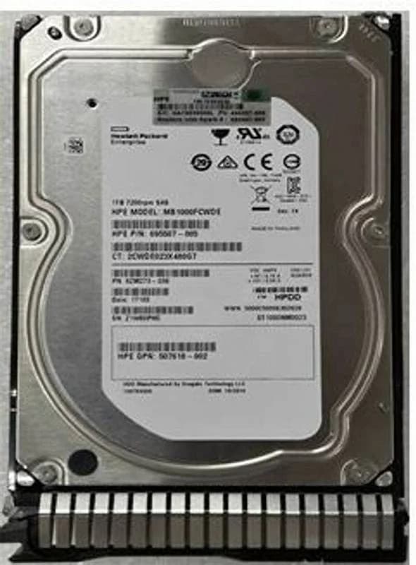 HPE HP HDD 1TB 7.2K SAS 6G 3.5'' LFF, Жёсткий диск, Serial Attached SCSI (SAS) (MB1000FAMYU)