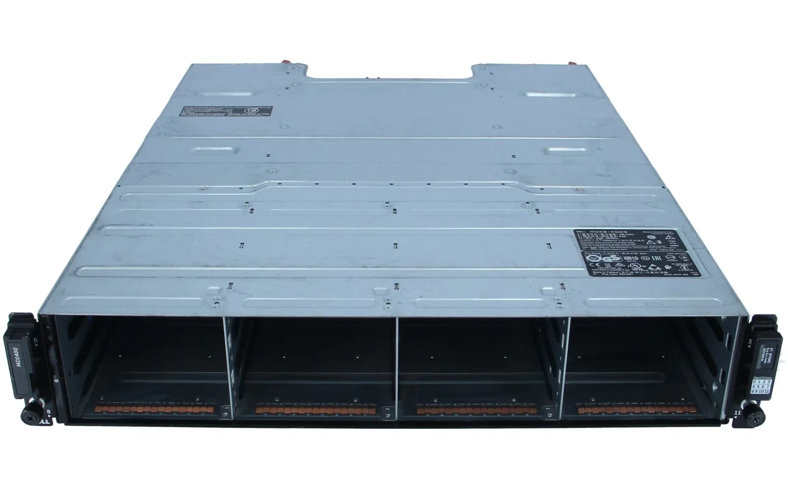 DELL PowerVault MD1400, Configure To Order, 12 x 3.5", 2 x SAS 12G Redundant Controllers, 2 x 600W PSU (MD1400)