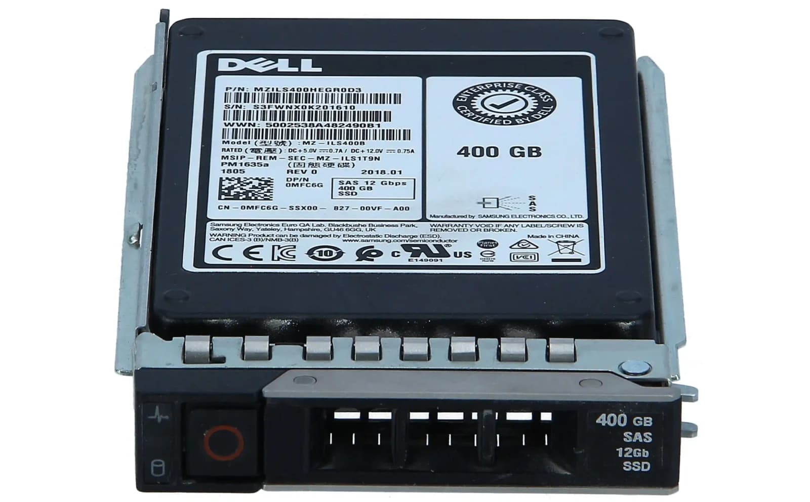 Dell MFC6G, 400 GB, 2.5" (MFC6G)