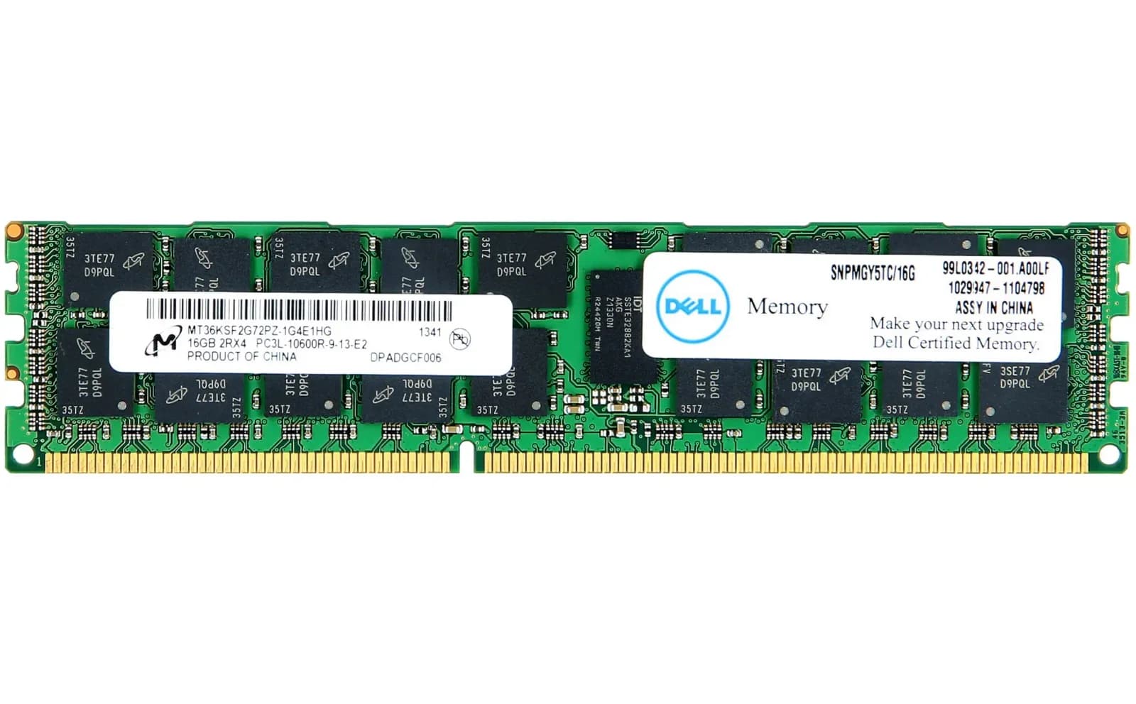 Dell DDR3, 16 GB, DIMM 240-PIN, 1333 MHz / PC3-10600 (MGY5T)