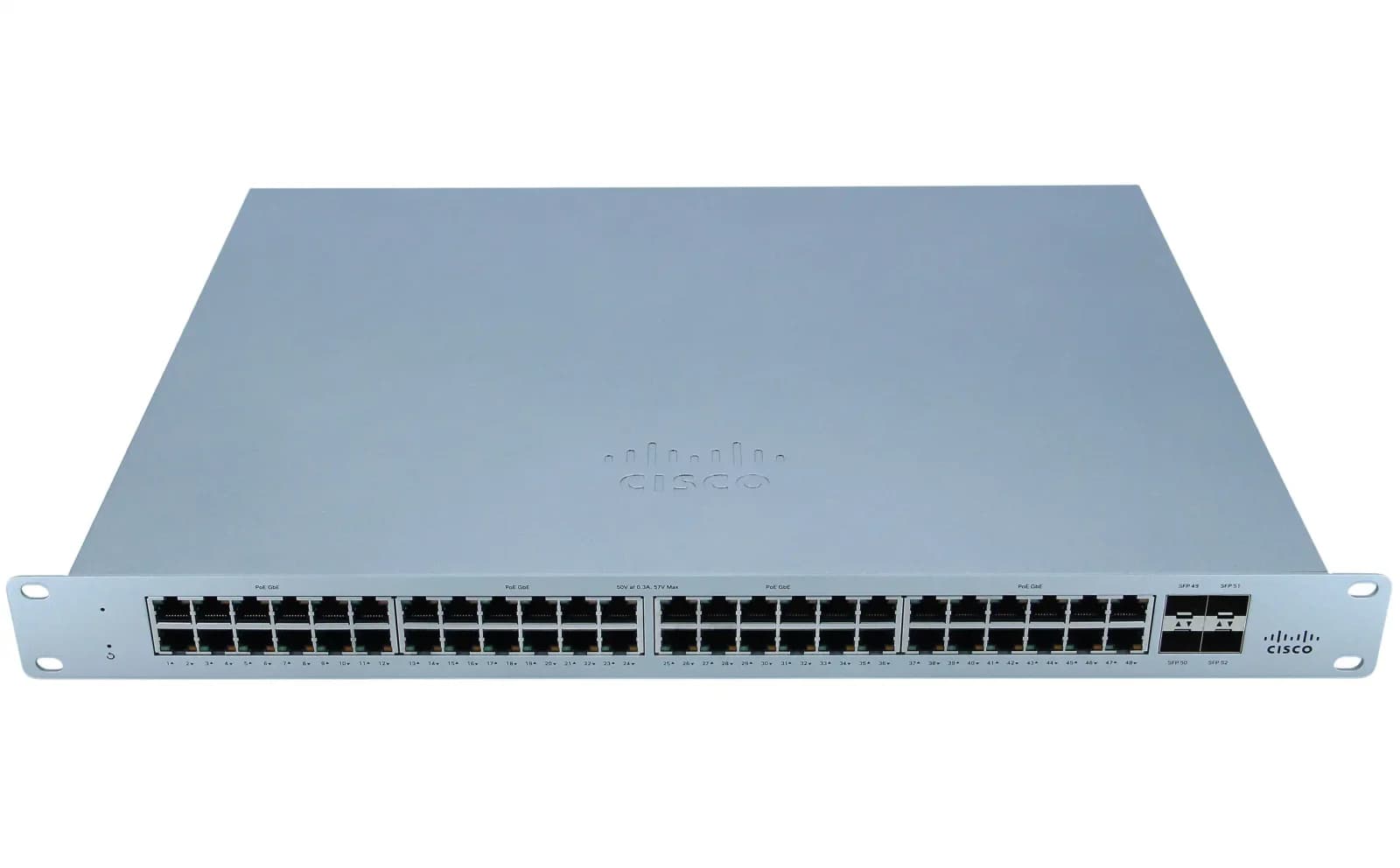 Cisco Meraki Cloud Managed MS120-48, Switch, Managed, 48 x 10/100/1000 + 4 x Gigabit SFP, desktop, rack-mountable (MS120-48-HW)