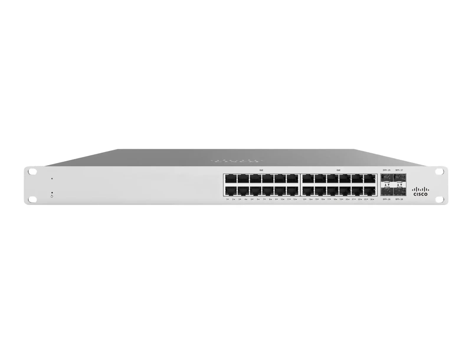 Cisco Meraki Cloud Managed MS125-24, Switch, Managed, 24 x 10/100/1000 + 4 x 10 Gigabit SFP+, desktop, wall-mountable (MS125-24-HW)