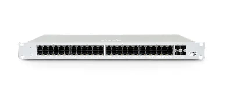 Cisco MS130-48P, Switch, Managed, 48 x 10/100/1000Base-T + 4 x Gigabit SFP, rack-mountable, PoE+ (740 W) (MS130-48P-HW)