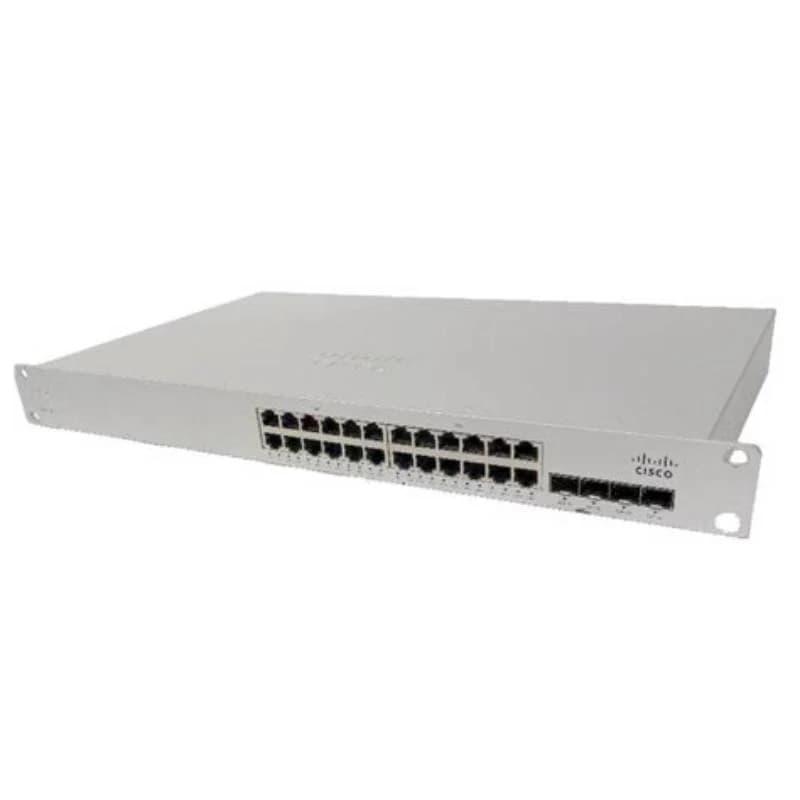 Cisco MS220-24P управляемый L2 Gigabit Ethernet (10/100/1000) Power over Ethernet (PoE) dəstəyi, White (MS220-24P-HW)