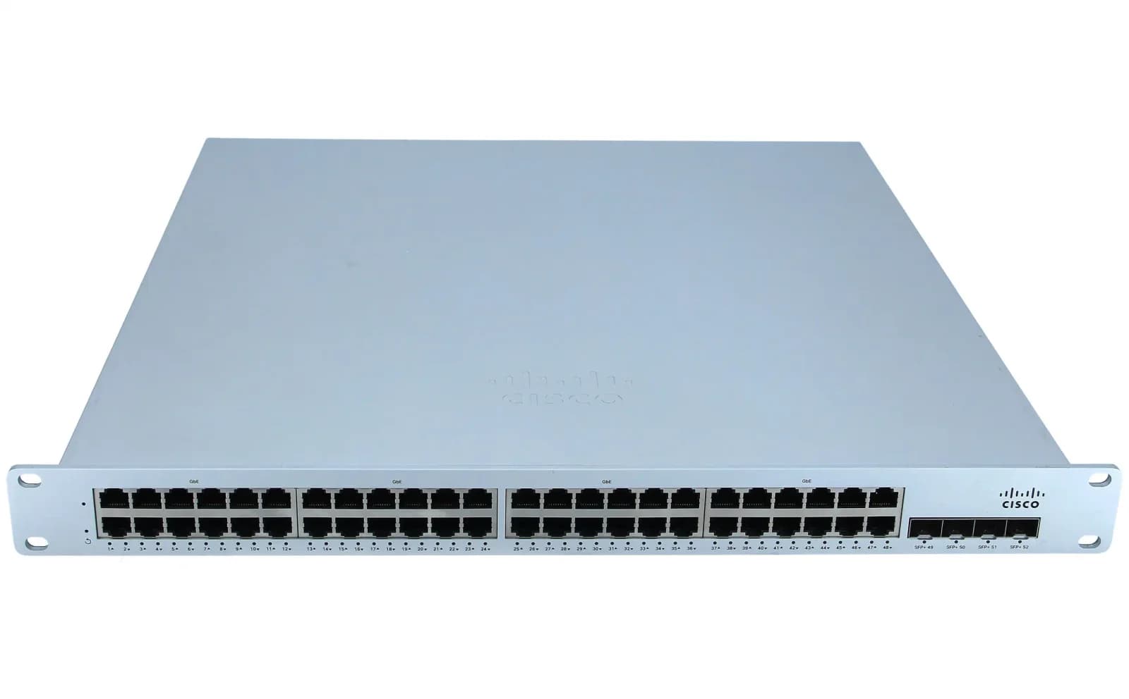 Cisco Meraki Cloud Managed MS250-48, Switch, Managed, 48 x 10/100/1000 + 4 x 10 Gigabit SFP+ (uplink), rack-mountable (MS250-48-HW)