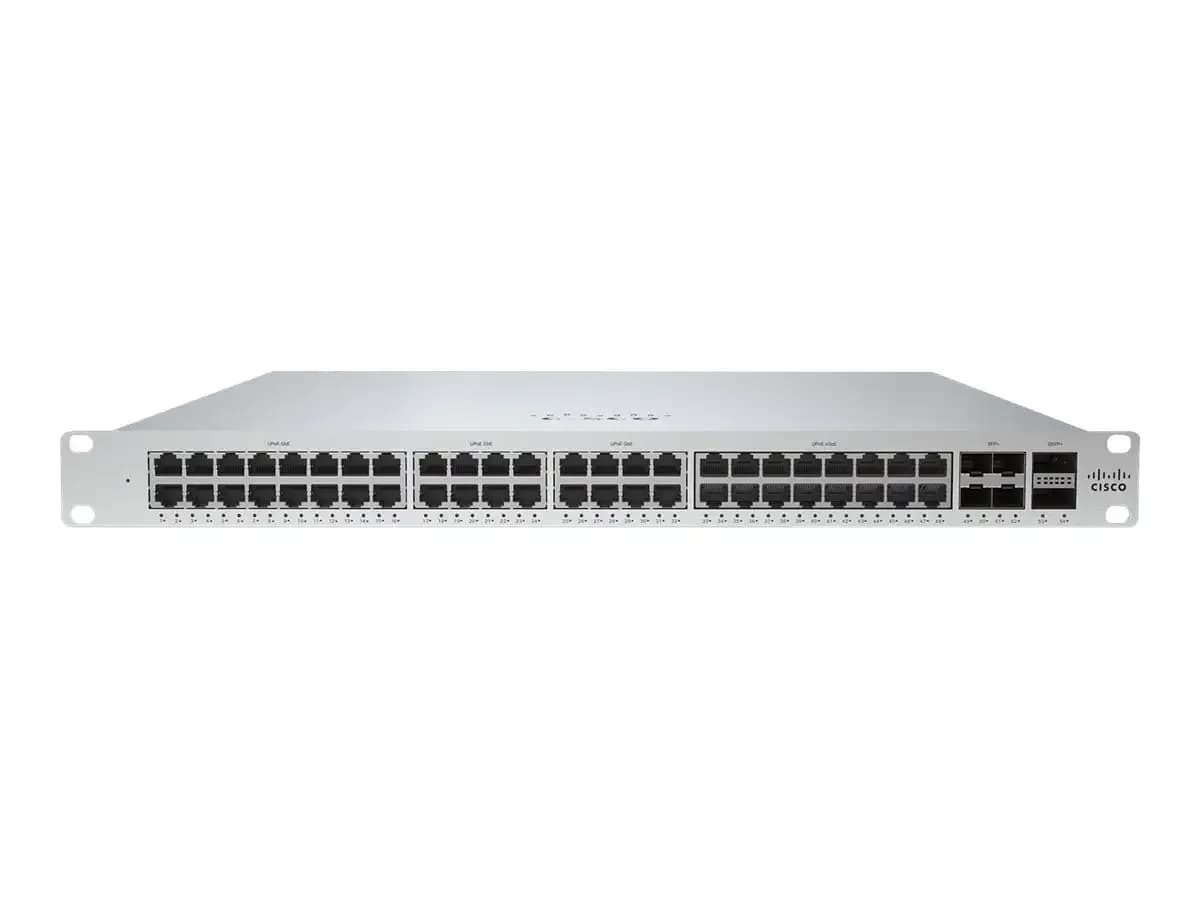 Cisco Meraki Cloud Managed MS355-48X, Switch, L3, Managed, 16 x 1/2.5/5/10GBase-T +, 32 x 1000Base-T + 4 x 10 Gigabit SFP+ + 2 x 40 Gigabit (MS355-48X-HW)