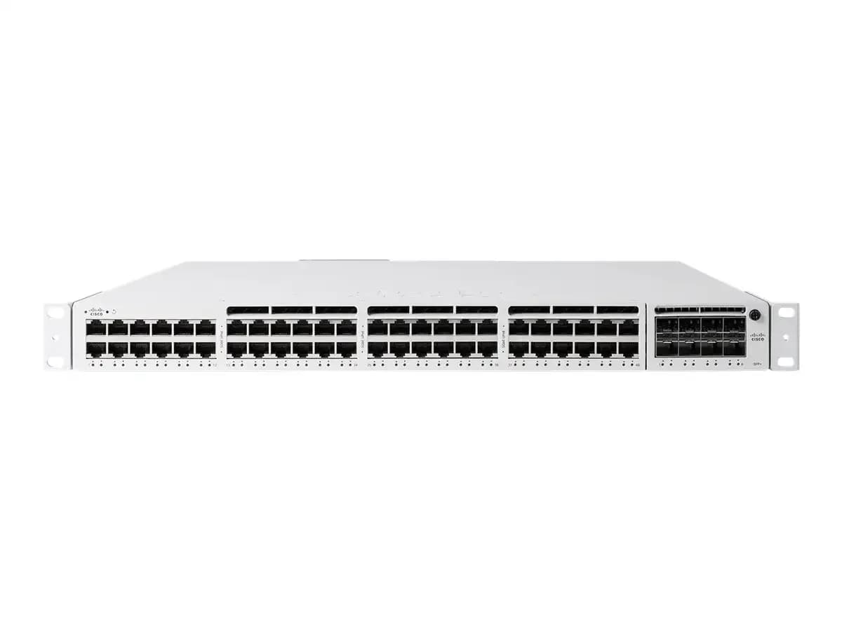 Cisco Meraki Cloud Managed MS390-48P, Switch, L3, Managed, 48 x 10/100/1000 (PoE), rack-mountable, PoE (437 W) (MS390-48P-HW)