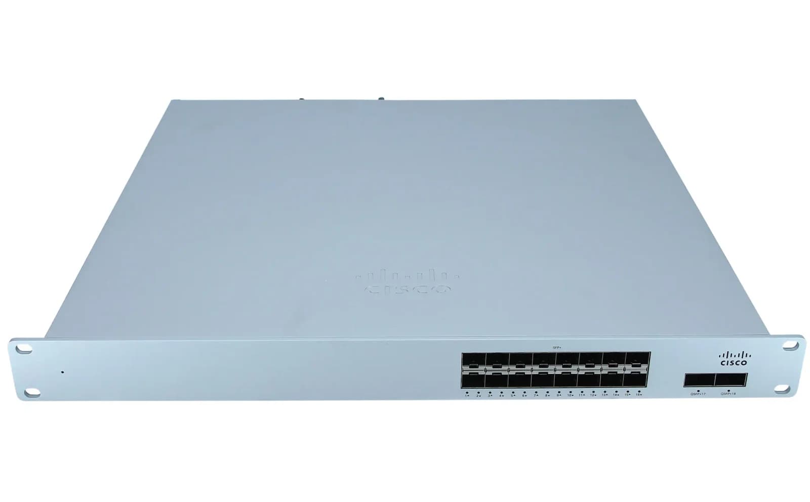 Cisco Meraki Cloud Managed Ethernet Aggregation Switch MS425-16, Switch, Managed, 16 x 10 Gigabit SFP+ + 2 x 40 Gigabit QSFP+ (uplink), (MS425-16-HW)