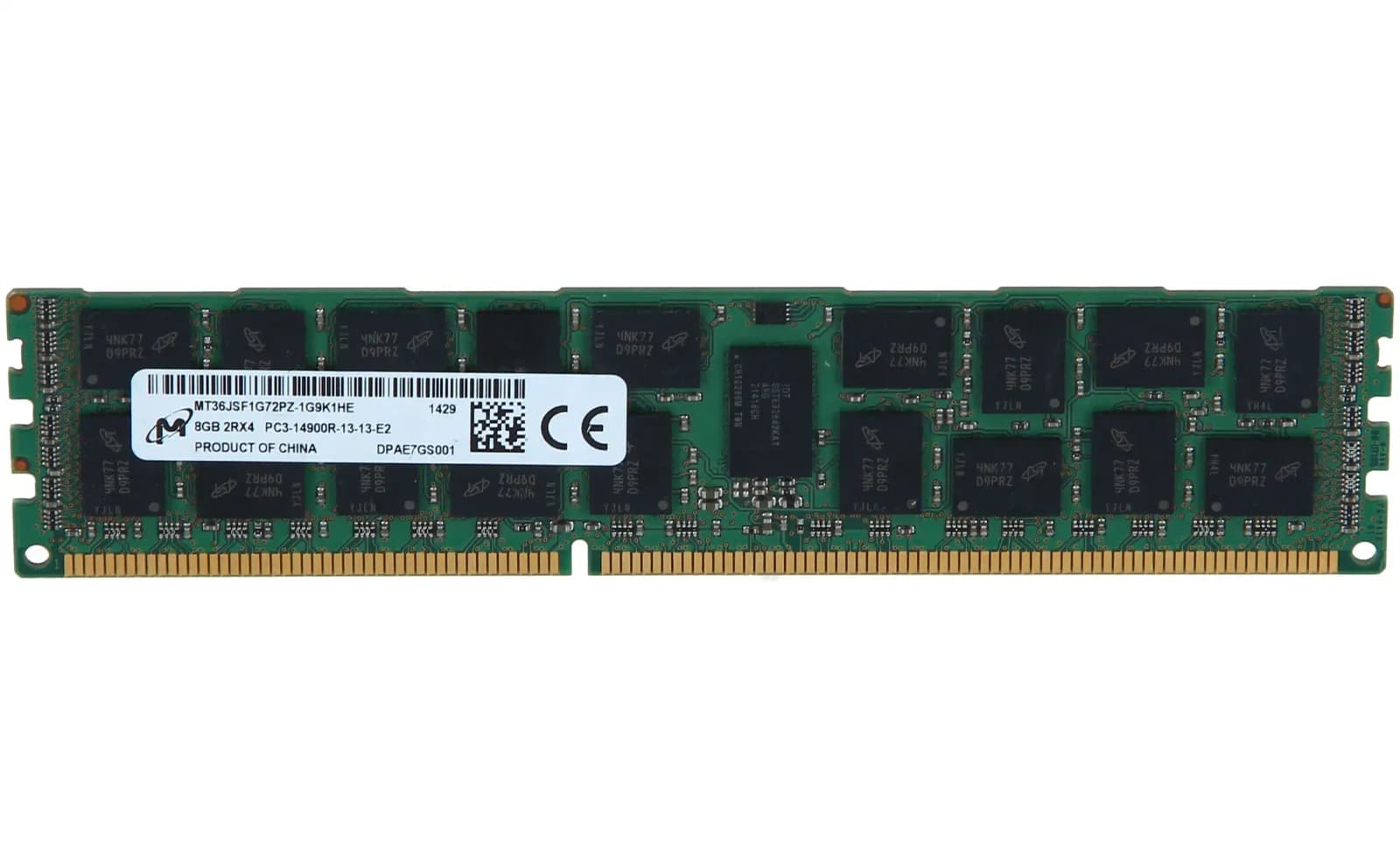 Micron 8GB DIMM ECC DDR3 1866MHz 240Pin (MT36JSF1G72PZ-1G9K1)