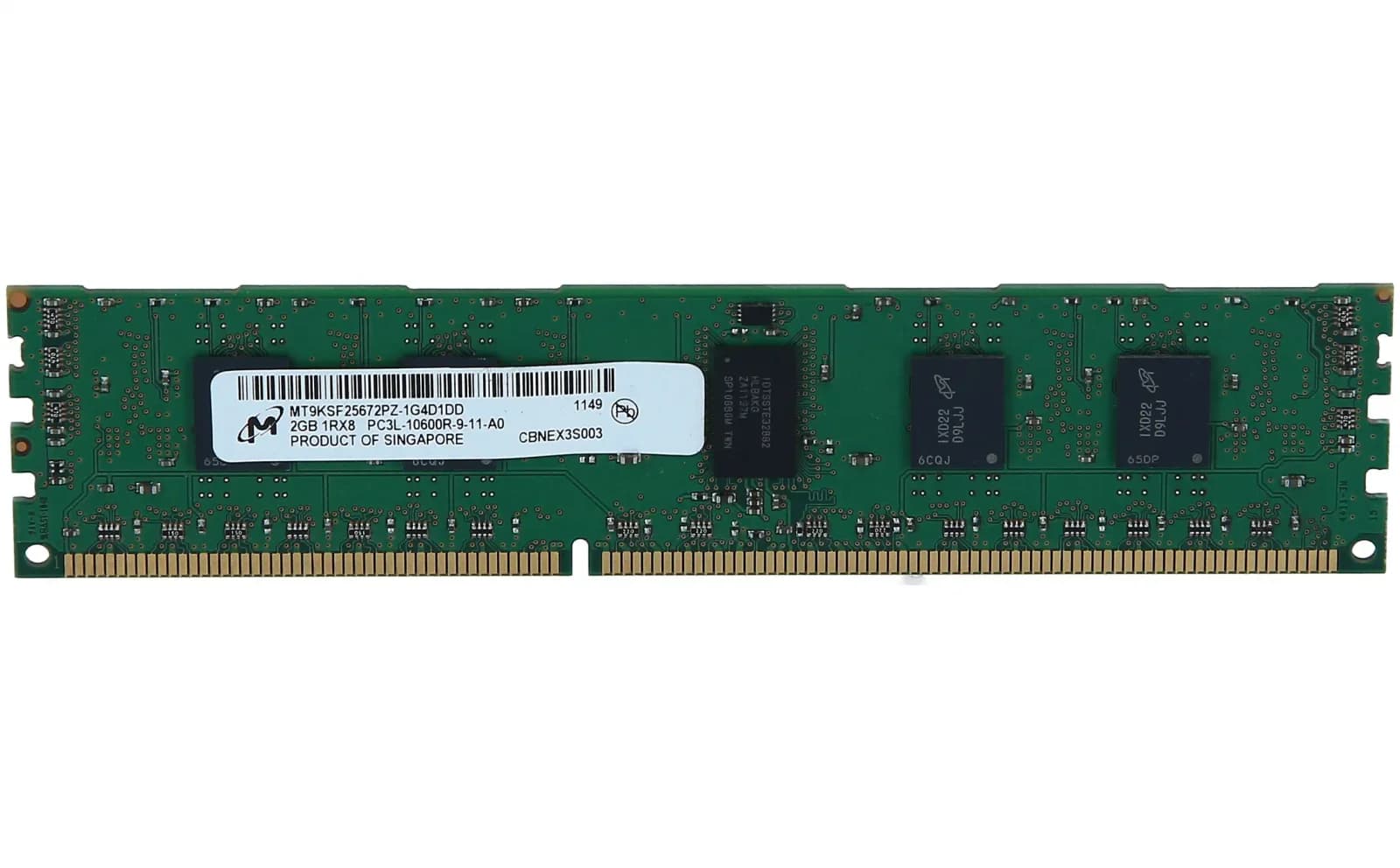 DELL 2GB 1Rx8 PC3L-10600R (MT9KSF25672PZ-1G4D1)