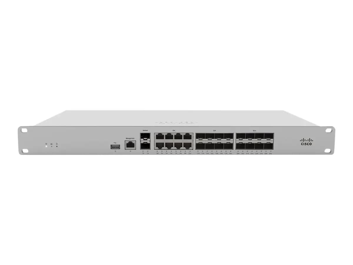 Cisco Meraki MX250 Cloud Managed, Security appliance, GigE, rack-mountable (MX250-HW)