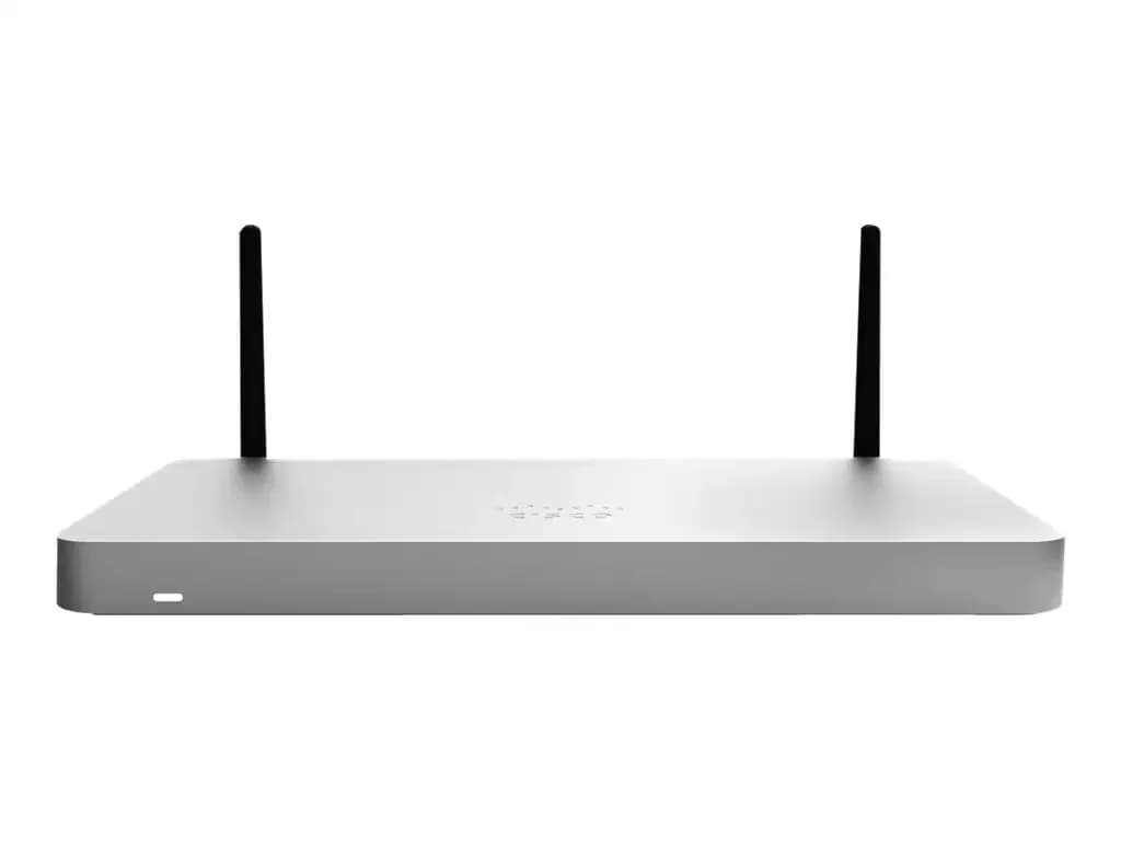 Cisco Meraki MX68W, Security appliance, 10 ports, GigE, Wi-Fi 5, 2.4 GHz, 5 GHz, desktop (MX68W-HW)