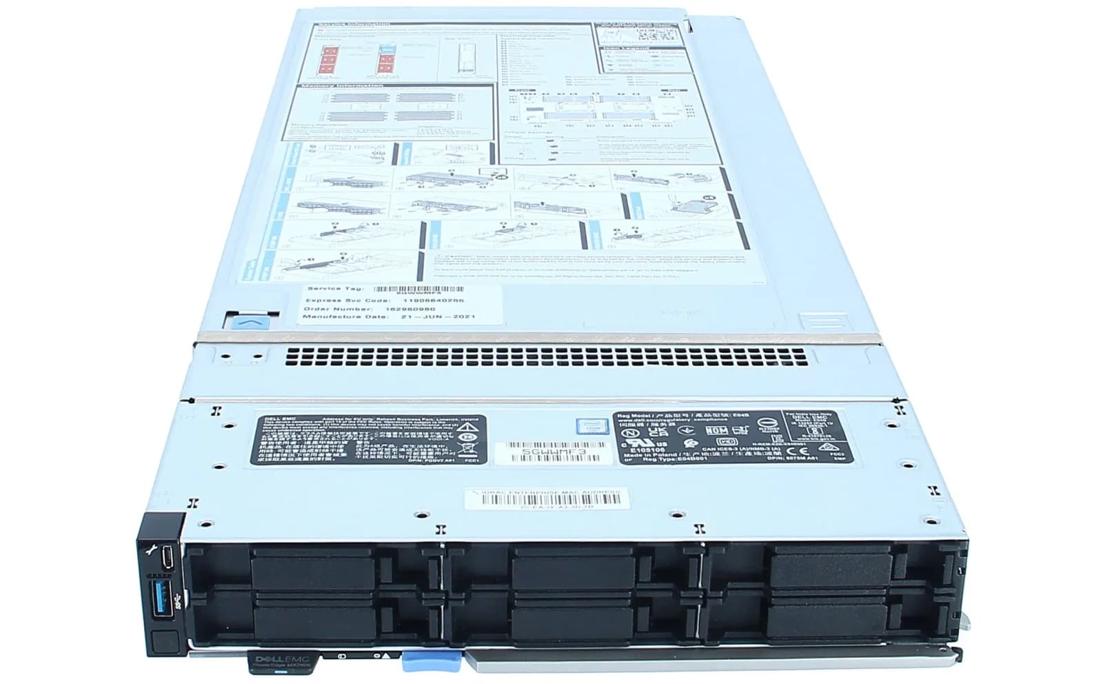DELL PowerEdge MX740C 6x2.5" SFF CTO Chassis (MX740C-Blade-Server-Chassis-CTO)
