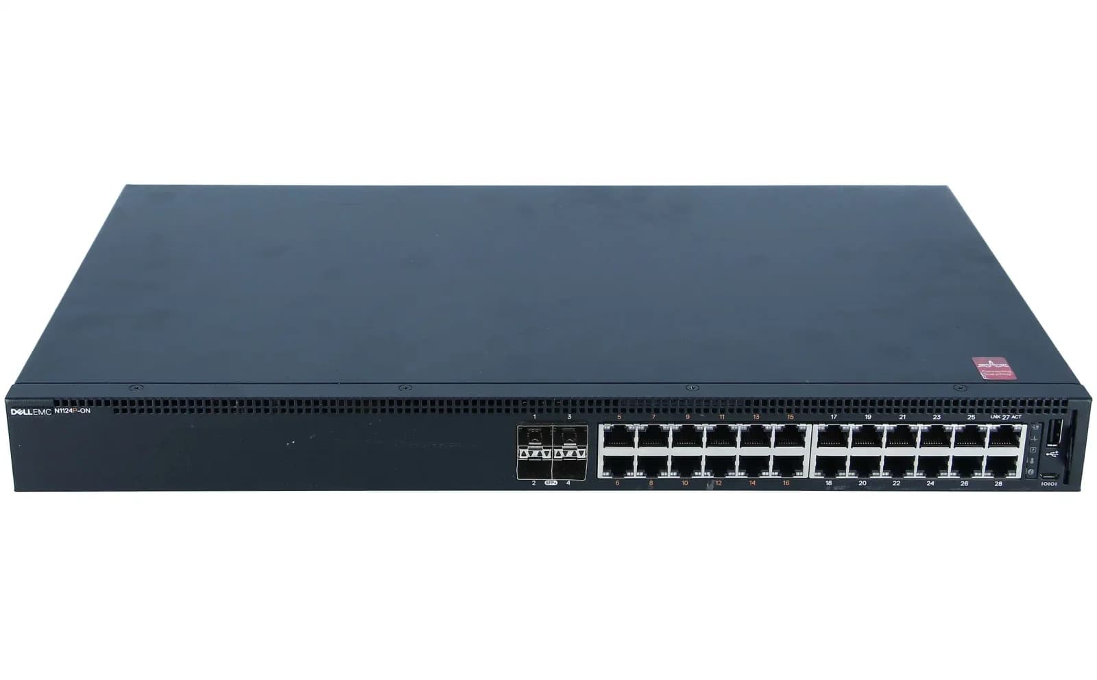 Dell EMC Networking N1124P-ON, Switch, managed, 24 x 10/100/1000 (12 PoE+) (N1124P-ON)