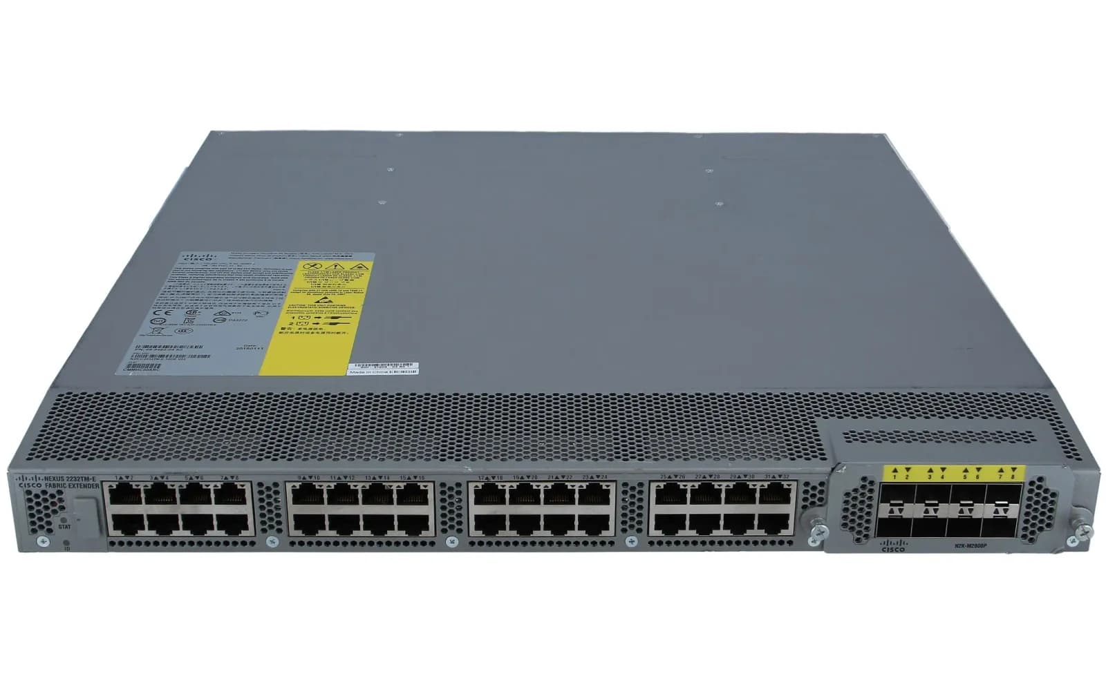 Cisco N2K-C2232TM-E-10GE (32x1/10GT+8x10GE), airflow/power option (N2K-C2232TM-E)