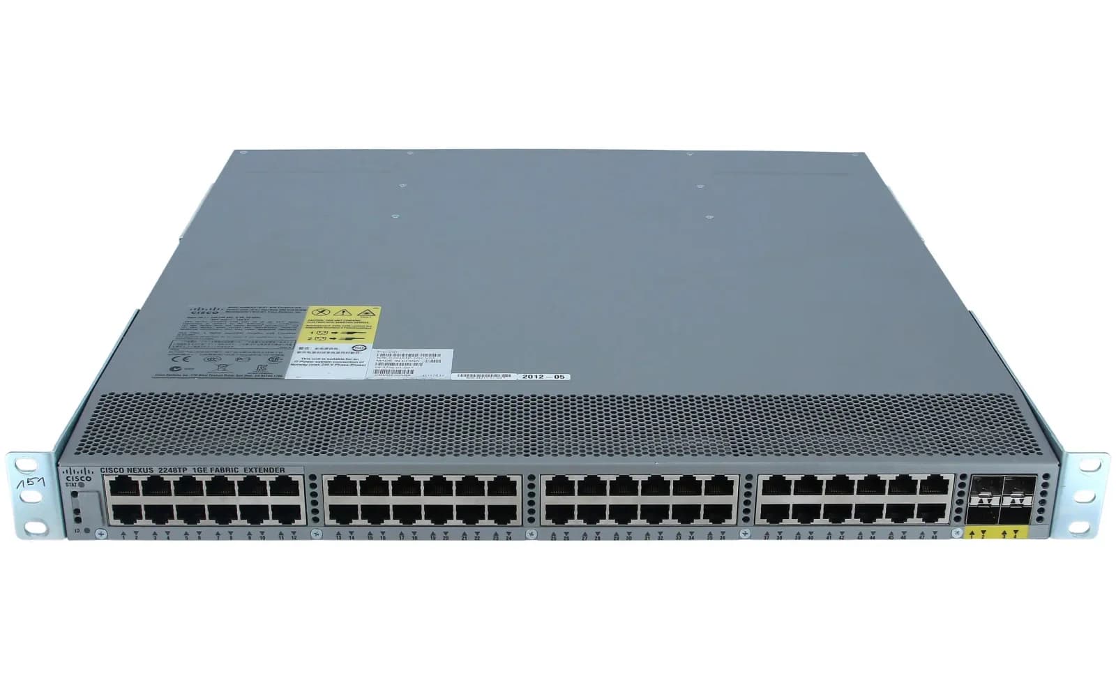 Cisco N2K GE, 2PS, 1 Fan Module, 48x100/1000-T+4x10GE (req SFP+) (N2K-C2248TP-1GE)